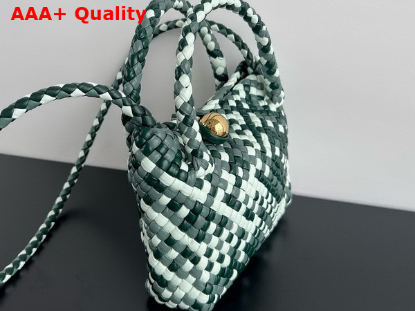 Bottega Veneta Mini Tosca Cross Body Bag in Camouflage Woven Leather Replica