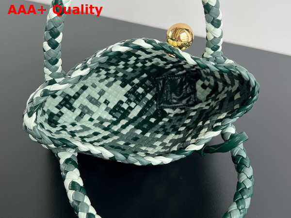 Bottega Veneta Mini Tosca Cross Body Bag in Camouflage Woven Leather Replica