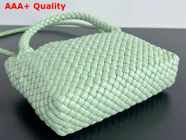 Bottega Veneta Mini Tosca Cross Body Bag in Fresh Mint Woven Leather Replica