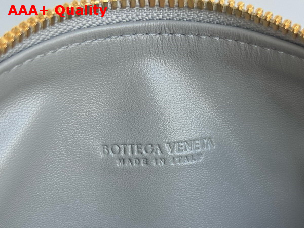 Bottega Veneta Mini Wallace Bag in Agate Grey Intrecciato Calfskin Leather Replica