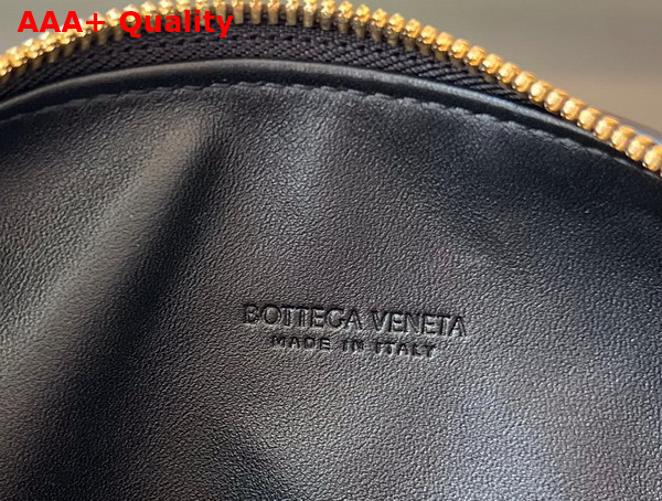 Bottega Veneta Mini Wallace Bag in Black Intrecciato Leather Replica