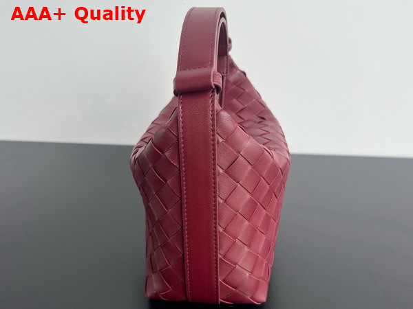 Bottega Veneta Mini Wallace Bag in Cherry Intrecciato Calfskin Leather Replica