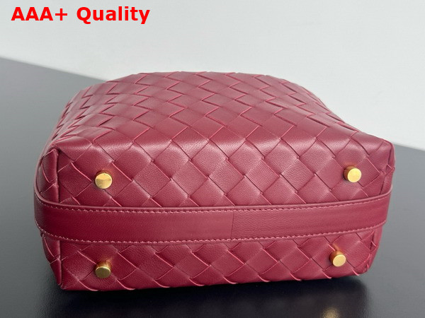 Bottega Veneta Mini Wallace Bag in Cherry Intrecciato Calfskin Leather Replica