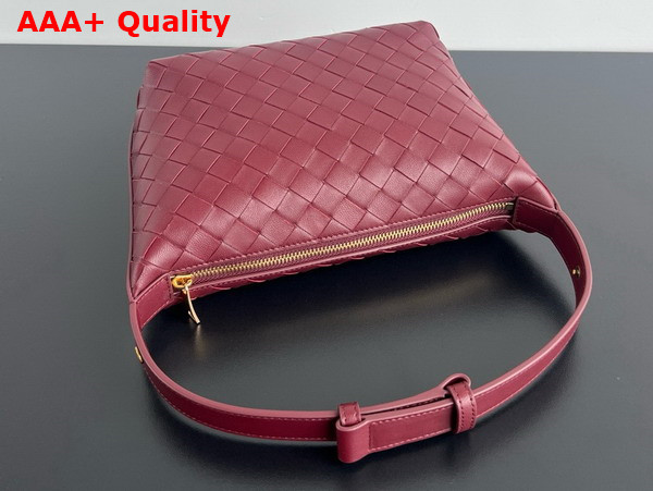 Bottega Veneta Mini Wallace Bag in Cherry Intrecciato Calfskin Leather Replica