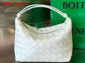 Bottega Veneta Mini Wallace Bag in Glacier Intrecciato Leather Replica