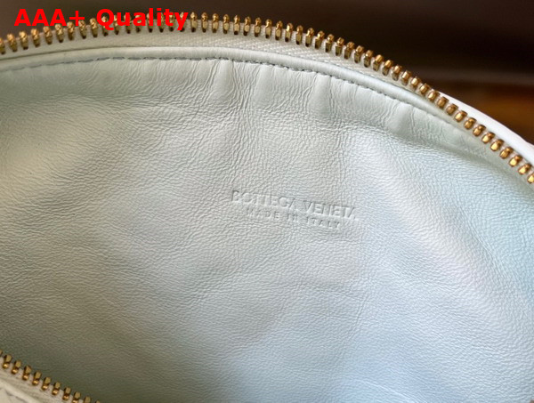 Bottega Veneta Mini Wallace Bag in Glacier Intrecciato Leather Replica