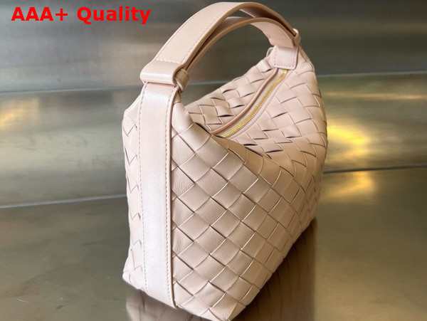 Bottega Veneta Mini Wallace Bag in Lotus Intrecciato Calfskin Leather Replica