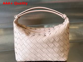 Bottega Veneta Mini Wallace Bag in Lotus Intrecciato Calfskin Leather Replica