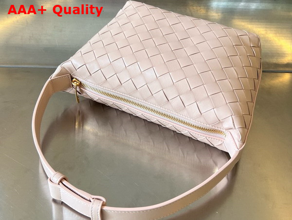 Bottega Veneta Mini Wallace Bag in Lotus Intrecciato Calfskin Leather Replica