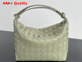 Bottega Veneta Mini Wallace Bag in Travertine Intrecciato Calfskin Leather Replica