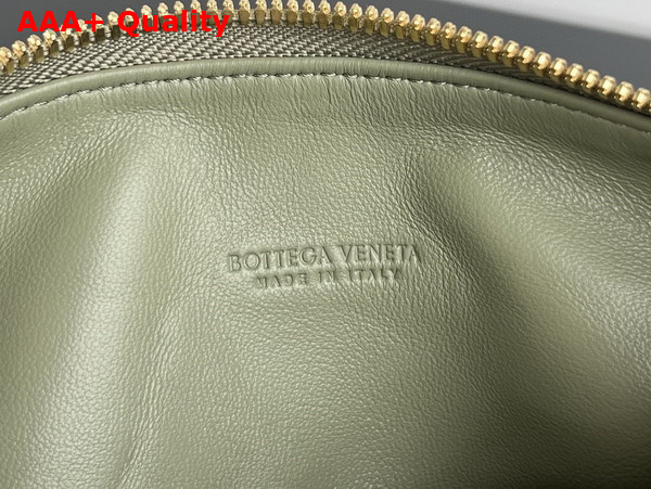 Bottega Veneta Mini Wallace Bag in Travertine Intrecciato Calfskin Leather Replica