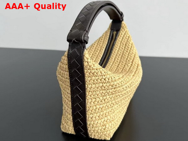 Bottega Veneta Mini Wallace Natural Raffia Crochet Shoulder Bag Replica