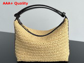 Bottega Veneta Mini Wallace Natural Raffia Crochet Shoulder Bag Replica