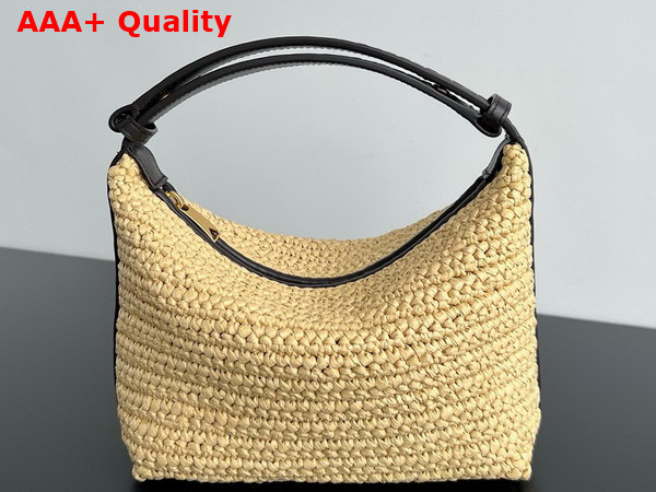 Bottega Veneta Mini Wallace Natural Raffia Crochet Shoulder Bag Replica