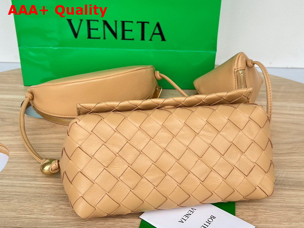 Bottega Veneta Multi Pouch On Strap Almond Replica