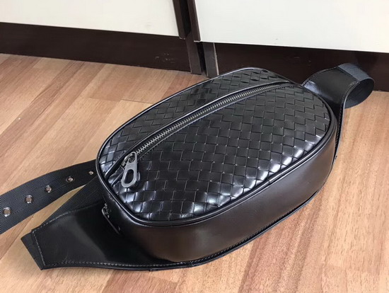 Bottega Veneta Nero Intrecciato VN Belt Bag