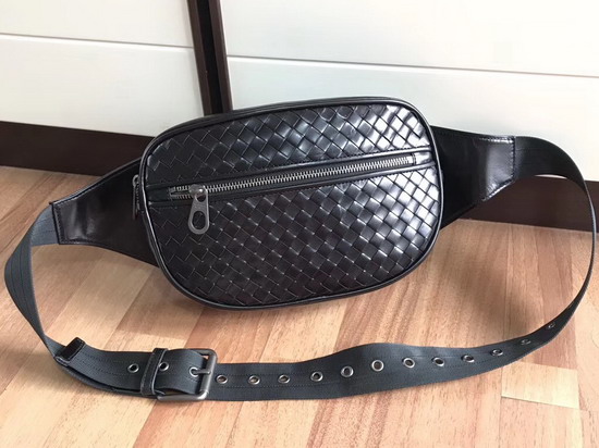 Bottega Veneta Nero Intrecciato VN Belt Bag