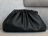 Bottega Veneta Oversize Frame Clutch in Black Smooth Butter Calf