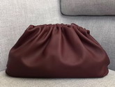 Bottega Veneta Oversize Frame Clutch in Bordeaux Smooth Butter Calf