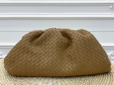 Bottega Veneta Oversize Pouch in Intrecciato Nappa Camel