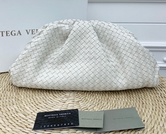 Bottega Veneta Oversize Pouch in Intrecciato Nappa Plaster