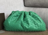 Bottega Veneta Oversize Pouch in Maxi Intreccio Green