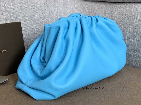 Bottega Veneta Oversized Pouch in Butter Calf Sky Blue