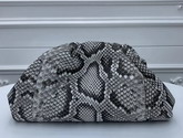 Bottega Veneta Oversized Pouch in Python with a Natural Finish