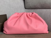 Bottega Veneta Oversized Pouch in Rose Butter Calf Leather