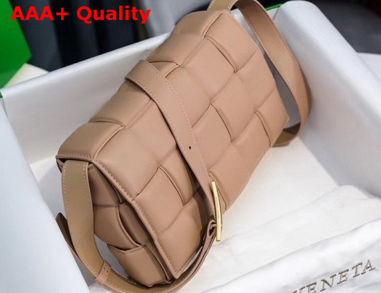 Bottega Veneta Padded Cassette Bag in Almond Lambskin Replica