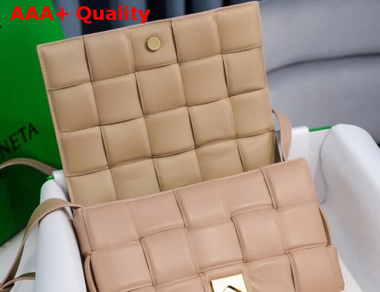 Bottega Veneta Padded Cassette Bag in Almond Lambskin Replica