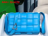 Bottega Veneta Padded Cassette Bag in Bright Blue Lambskin Replica