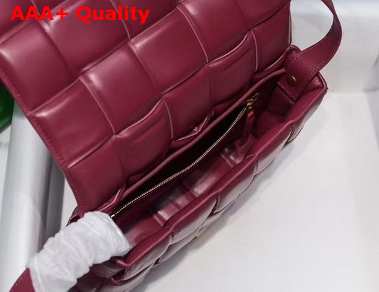 Bottega Veneta Padded Cassette Bag in Burgundy Lambskin Replica