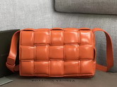 Bottega Veneta Padded Cassette Bag in Burned Orange Paper Calfskin