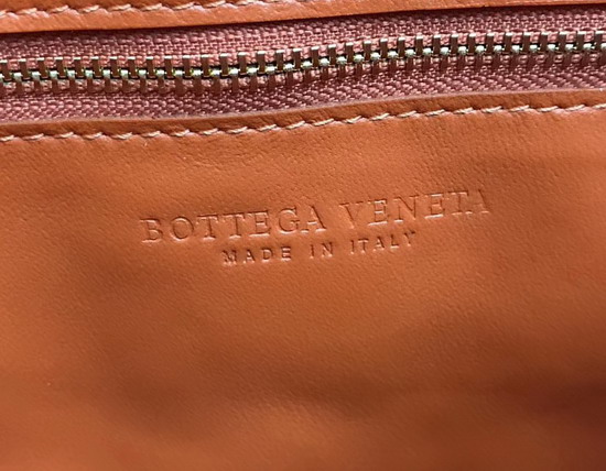 Bottega Veneta Padded Cassette Bag in Burned Orange Paper Calfskin