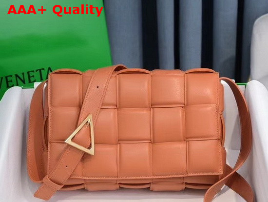 Bottega Veneta Padded Cassette Bag in Clay Lambskin Replica