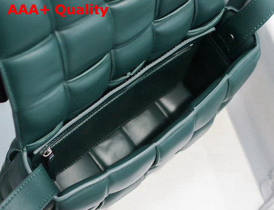 Bottega Veneta Padded Cassette Bag in Dark Green Lambskin Replica