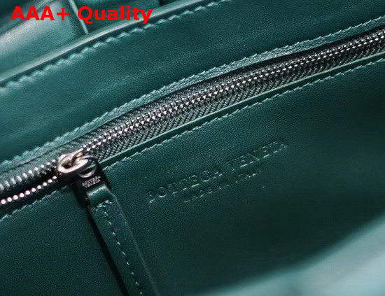 Bottega Veneta Padded Cassette Bag in Dark Green Lambskin Replica