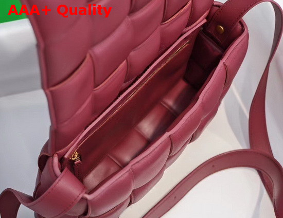 Bottega Veneta Padded Cassette Bag in Oxblood Lambskin Replica