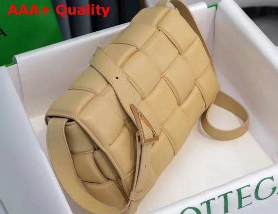 Bottega Veneta Padded Cassette Bag in Porridge Lambskin Replica