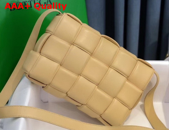 Bottega Veneta Padded Cassette Bag in Porridge Lambskin Replica