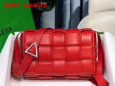 Bottega Veneta Padded Cassette Bag in Red Lambskin Replica