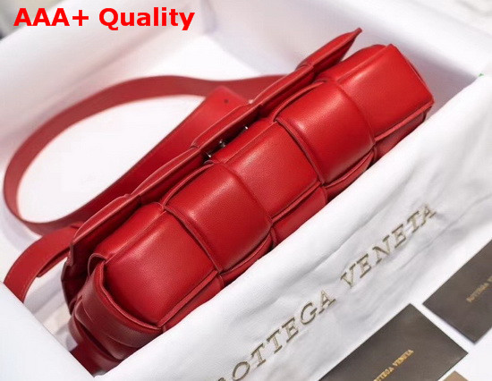 Bottega Veneta Padded Cassette Bag in Red Lambskin Replica