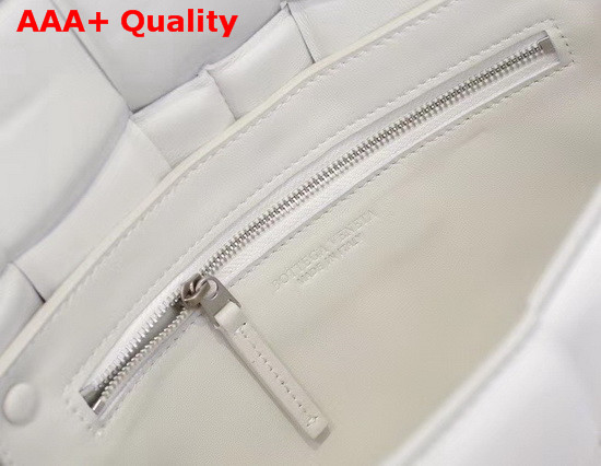 Bottega Veneta Padded Cassette Bag in White Lambskin Replica