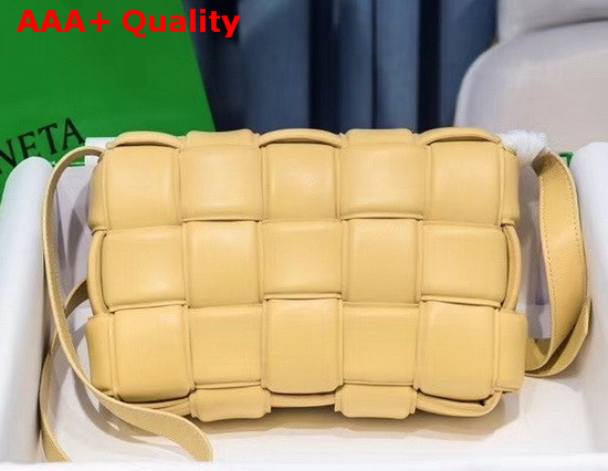 Bottega Veneta Padded Cassette Bag in Yellow Lambskin Replica