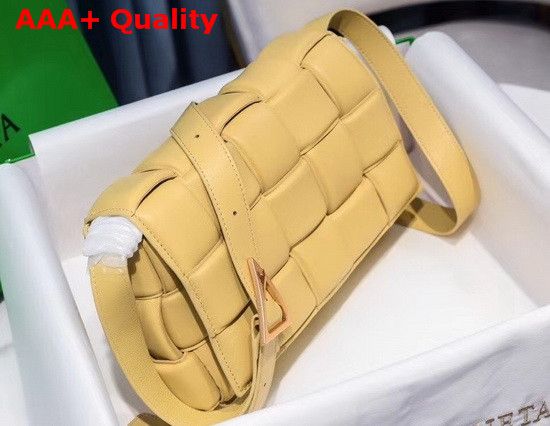 Bottega Veneta Padded Cassette Bag in Yellow Lambskin Replica