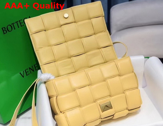 Bottega Veneta Padded Cassette Bag in Yellow Lambskin Replica