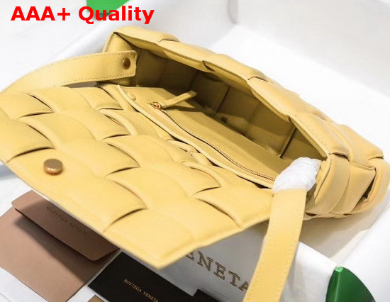 Bottega Veneta Padded Cassette Bag in Yellow Lambskin Replica