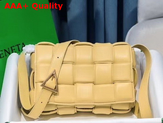 Bottega Veneta Padded Cassette Bag in Yellow Lambskin Replica