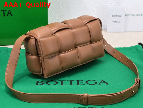 Bottega Veneta Padded Cassette Belt Bag in Caramel Lambskin Replica